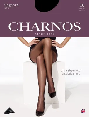 Zdjęcie produktu dla Charnos Elegance, rajstopy o grubości 10 den, kolor "Visone", rozmiar XL