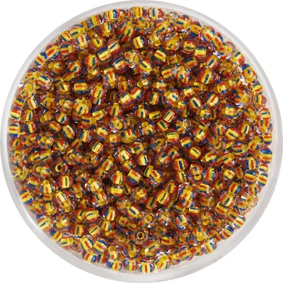 Produktbild von PRACHT Rocailles Kristall 2,6 mm Perlen 17 g Ideal für Schmuck Basteln