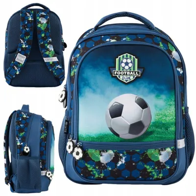 Produktbild von Paso Schulrucksack Für Jugendliche, Zweifach, Mit Fussball-Tasche