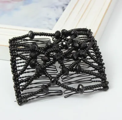Produktbild von Trend Magic Combs Perlen Butterfly Haarklammer Schwarz Pailletten