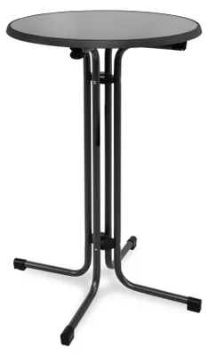 Produktbild von Beautissu Outdoor Stehtisch Bellini, klappbar, Ø70cm, Schwarz