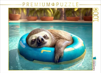 Produktbild von CALVENDO Puzzle Ein Motiv aus dem Kalender Der Kalender für echte Faultiere | 1000 Teile Lege-Größe 64x48cm Foto-Puzzle für glückliche Stunden