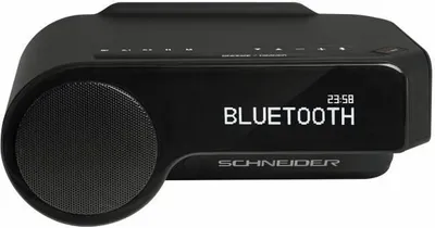 Image de SCHNEIDER SC370ACL Réveil Bluetooth Maestria - Double alarme - Noir