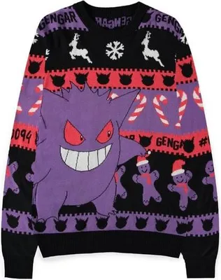 Produktbild von Pokémon Weihnachtspullover Herren Pokémon - Gengar multicolor M