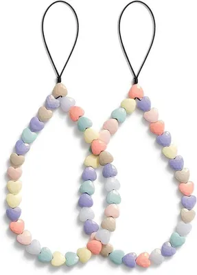 Immagine prodotto di Collana a catena con polsino corto e perline - Collana a catena - 2 pezzi - Acrilico - Rosa