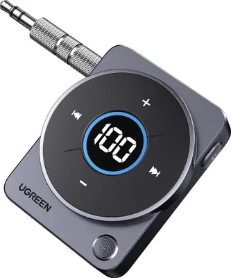 Zdjęcie produktu dla UGREEN Adapter samochodowy AUX Bluetooth 5.4 Nadajnik