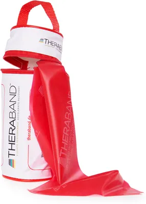 Obrázek produktu pro THERA-BAND THERABAND ÜBUNGSBAND IN RV-TASCHE 2 mittel stark, rot -