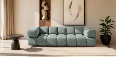 Produktbild von Kaiser Möbel Sofa 4-Sitzer, Couch, Chenille Stoff Puente, Mintz, Averro