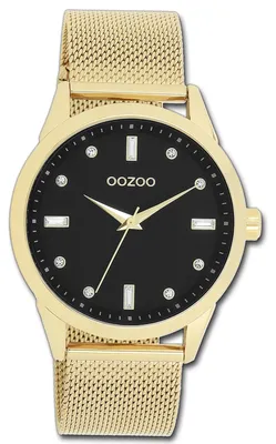 Imagen del producto de Oozoo Damenuhr: Reloj de pulsera para mujer, con correa de metal dorado, movimiento de cuarzo y esfera analógica. Modelo: D3UOC11283