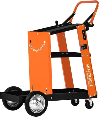Produktbild von Schweißwagen Werkstattwagen Mobil Robust Stahl Schwarz 85x38 cm