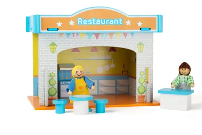 Produktbild von Legler Spielhaus Restaurant mit Zubehör, ab 3 Jahre, 10852