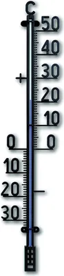 Produktbild von Outdoor Thermometer Kunststoff XXL Schwarz 12.6005