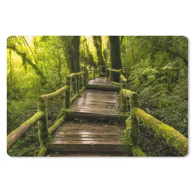 Produktbild von MuchoWow® Mauspad Mousepad Schöner Regenwald und Dschungel 27x18 cm - Mousepads - Maus Mat - Pad - Mausunterlage - Büroartikel - Desk Matten