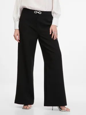 Produktbild von Orsay Schwarze Damenhose mit weitem Bein 1001286660000__40