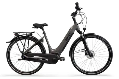 Zdjęcie produktu dla Tomos EB 25 - Rower elektryczny - 28 cali - Silnik centralny 250W - 7 biegów - Hydrauliczne hamulce tarczowe - Akumulator 500Wh - Szary