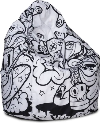 Obrázek produktu pro Ecopuf, Mega Sako, sedací vak Pouf, sedací vak Poufsessel Pufsack pro děti, dospělé, 85x135cm, Fantasy-dg42