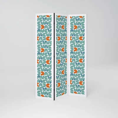 Produktbild von SpaceRebels Paravent Raumteiler - 3-teilig Raumtrenner, Druck 2-Seite - Raumtrenner - Trennwand Wohnung - Room Divider - Spanische Wand Deko Modern Sichtschutz