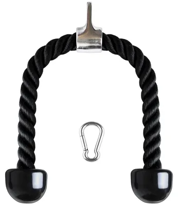 Image de U6935 - Corde en nylon pour triceps, modèle à torsion, avec poignées antidérapantes