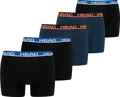 Produktbild von HEAD BASIC BOXER 5 Pack Schwarz / Blau Größe: XL