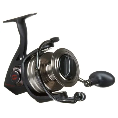 A fishing reel is shown against a white background.