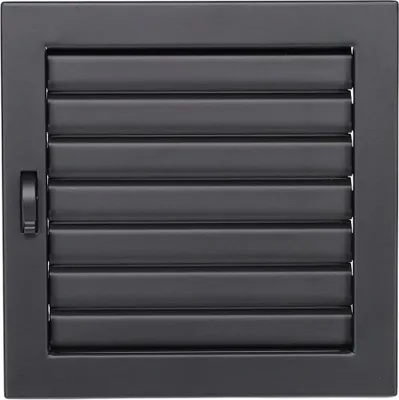 Produktbild von Lamellengitter Ventlab verstellbar 220 x 220 mm, schwarz