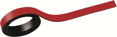 Produktbild von MAUL Magnetstreifen 1 m Metall Band 2 Stück magnetisch kunststoffbeschichtet beschriftbar 1 m x 1 cm x 1 mm rot
