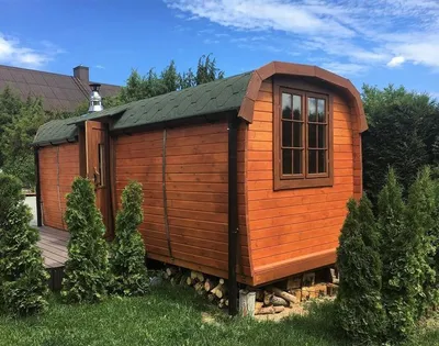 Produktbild von Naturholzsauna Massivholzsauna Gartensauna Fasssauna Außensauna