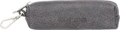 Image de Étui à clés Obel en cuir graphite avec mousqueton