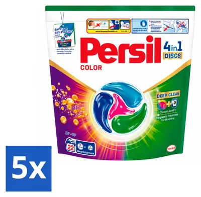Produktbild von 5 x Persil Color 4in1 Discs - Waschmittel-Capsules für Buntwäsche - Vorteilspackung - 5 Stücke