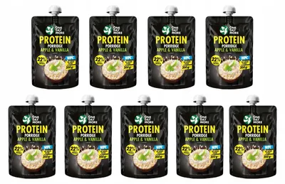Produktbild von OneDayMore | Protein Porridge To Go 9x200g | Apfel Vanille ohne Zuckerzusatz hoher Eiweißgehalt