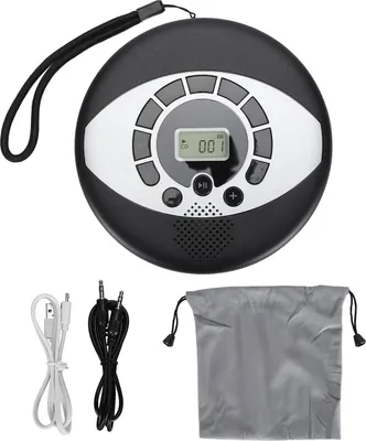 Produktbild von Tragbarer CD Player mit Lautsprecher, Wiederaufladbar 1500mAh Akku USB, Desktop CD Musikplayer mit Kopfhöreranschluss