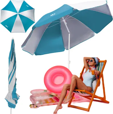 Immagine prodotto di Ombrellone NILS Camp NC7813 160 cm azzurro