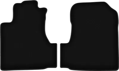 Produktbild von Wielganizator Velours-Autoteppiche vorne – passend für Honda CR-V III (SUV, Bj. 2006-2011) –  schwarz, passgenau, mit Befestigungen set 2 Stk.