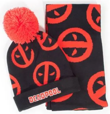Produktbild von Deadpool - Beanie & Schal - Geschenk-Box