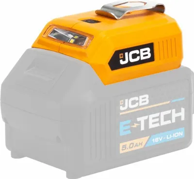 Produktbild von JCB | USB-Ladeadapter mit LED-Taschenlampe