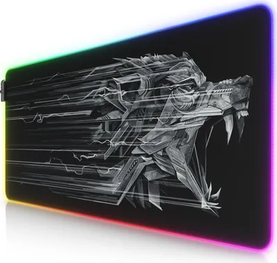 Produktbild von Titanwolf RGB Gaming Mauspad XL 900 x 400 mm Mousepad - verbessert Präzision & Geschwindigkeit
