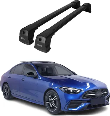 Produktbild von Dachträger Gepäckträger für Mercedes C Klasse Limo W206 2021-2025 Alu Schwarz
