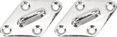 Produktbild von 2 Stück Deckenhaken-Pad, 316-Edelstahl-Augenplatte, oberer Aufhänger für Marine