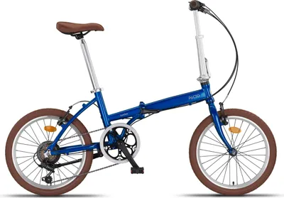 Zdjęcie produktu dla PACTO Twelve - rower holenderski Wygodny rower składany, aluminiowa rama Rower 20 cali Rower 6 biegów Shimano Rower składany retro Niebieski