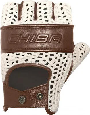 Immagine prodotto di CHIBA Pure Nature - Guanti da ciclismo beige/marrone, taglia M, design retrò