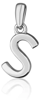 Zdjęcie produktu dla Minimalistyczny srebrny przywieszek w kształcie litery "S" - model SVLP0948XH2000S
