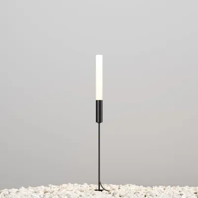 Produktbild von LED Außenlampe Aluminium 80 cm hoch IP65 Graphit rund 3000 K warmweißes Licht 250 lm Stehleuchte außen
