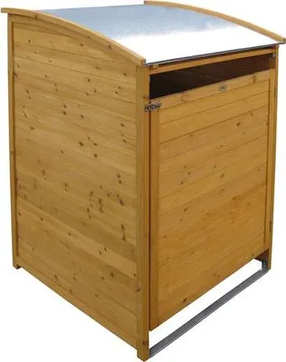 Produktbild von Mülltonnenbox Habau 240 Liter Holz 81x92x124cm