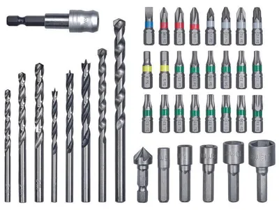 Produktbild von EINHELL Bohrer- & Bit-Satz, 39-teilig, (1/4", in L-Box)