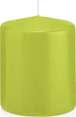 Produktbild von Stumpenkerzen Apfelgrün Ø 78 x 100 mm, 8 Stück