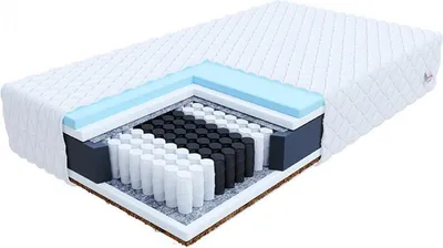 Produktbild von Matratze 160x200 cm LAVAL 7 Zonen H3 H4 Taschenfederkern HR-Schaum Kokos Höhe ca. 20 cm mit waschbarem Premium Jersey Bezug