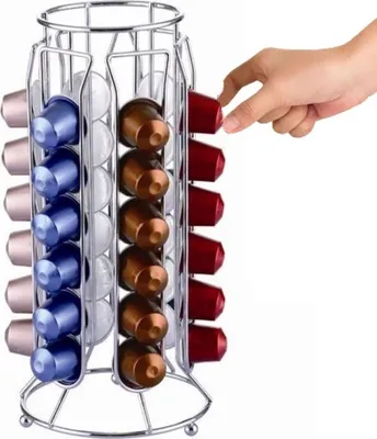 Immagine prodotto di Portacapsule caffè Supporto per 36 capsule compatibile con il portacapsule Nespresso Distributore di capsule