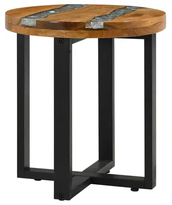 Produktbild von Couchtisch Braun 40 x 40 x 45 cm Massivholz Teak