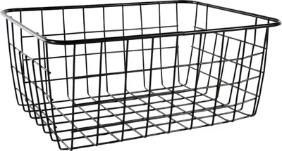 Produktbild von Korb Metall, schwarz, Höhe: 125 mm, Länge: 280 mm, Breite: 220 mm