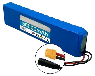Image de Batterie lithium-ion, capacité de 36 000 mAh, système de gestion de batterie (BMS), connecteur XT60 DC